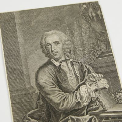 Philosophia botanica in qua explicantur fundamenta botanica... [Engraved portrait of Linnaeus by Bernigeroth (1749)].