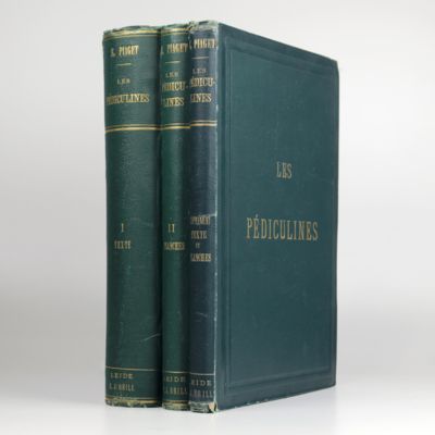 Les pédiculines. Essai monographique. I (texte), II (atlas), supplement. [Complete].