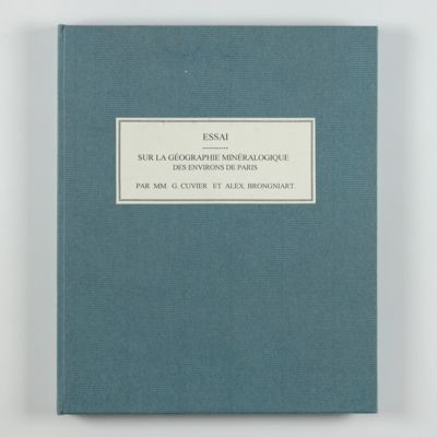 Essai sur la géographie minéralogique des environs de Paris. Proof copy of the introductions, with corrections by Brogniart.