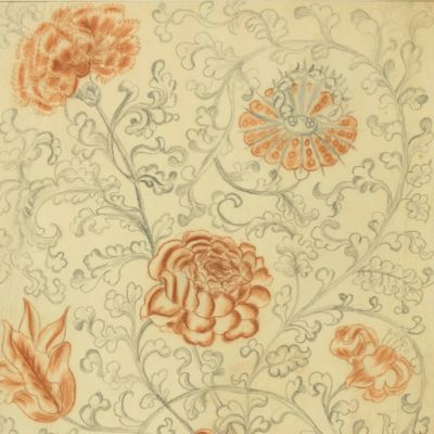 [18th-century floral design - dragon]