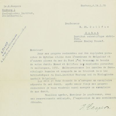 Letter to R. P. Dollfus.