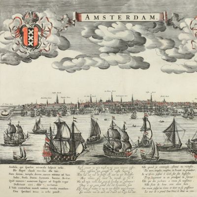 image for Amsterdam. [Harbor view, seen from the north].
