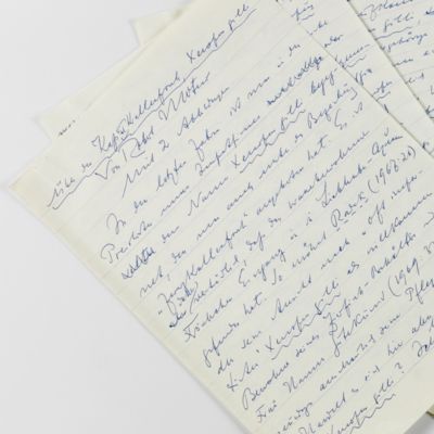 [Original manuscript of his paper on the Cape platanna or Cape clawed toad, <em>Xenopus gilli</em> Rose and Hewitt]