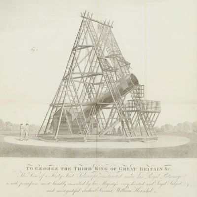 image for Description of a forty-feet reflecting telescope.