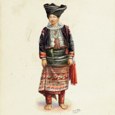 [Burma - Myanmar] A collection of sixteen late nineteenth to early twentieth century Burmese costume studies.