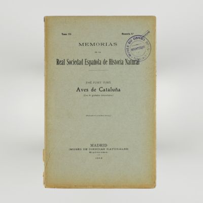 Aves de Cataluña (con 81 grabados intercalados).