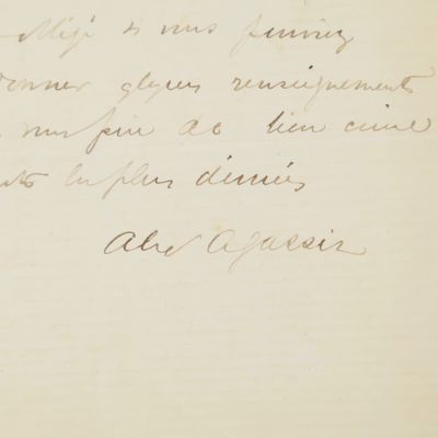 Original handwritten letter, signed.