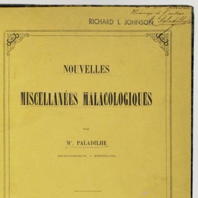 Nouvelles miscellanées malacologiques I - IV. [All published].