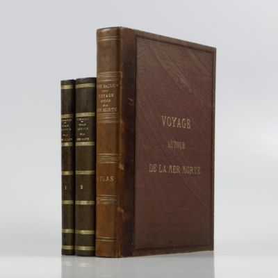 Voyage autour de la Mer Morte et dans les terres bibliques exécuté de décembre 1850 à avril 1851. Relation de voyage; atlas. [Complete].