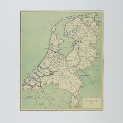 Nederland. Schaal 1/845000. Map of the Netherlands.