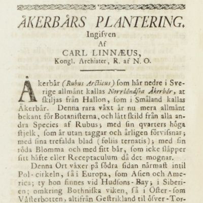 Kongl. Svenska Vetenskaps Academiens Handlingar, för År 1762. Vol: XXIII.