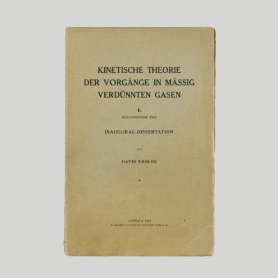image for Kinetische Theorie der Vorgänge in Mässig verdünnten Gasen. I. Allgemeiner Teil. Inaugural-Dissertation.