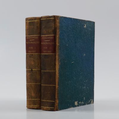 Encyclopédie méthodique. Mathématiques. Tome premier, tome second.