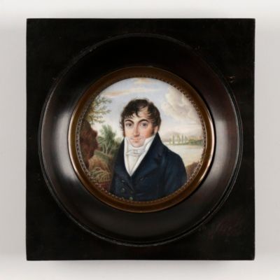 Miniature portrait of Constantine Samuel Rafinesque Schmalz.