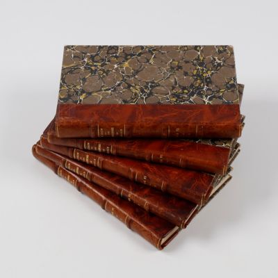 Les Arachnides de France. Tome sixième (premier - cinquième partie). Contenant le synopsis général et le catalogue des espèces françaises de l'ordre des Araneae. [Complete].