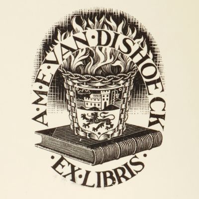 Ex Libris A. M. E. Van Dishoeck.