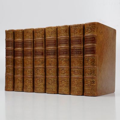 Histoire naturelle, générale et particuliére, avec la description du cabinet du roi. Histoire naturelle des quadrupèdes 1-8. [The complete mammals, including supplement].
