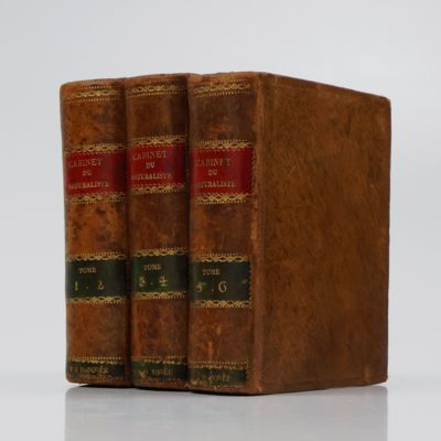 image for Nouveau cabinet du jeune naturaliste; par Buqcellos. Édition ornée de 205 figures en taille-douce, et augmentée d'un grand nombre d'anecdotes curieuses et instructives tirées de l'histoire des animaux. 1. Quadrupèdes, première partie. 2. Quadrupèdes, deuxième partie. 3. Oiseaux, première partie 4. Oiseaux, deuxième partie. 5. Poissons, cétacés et crustacées. 6. Reptiles, insects, vers, etc. [Complete].