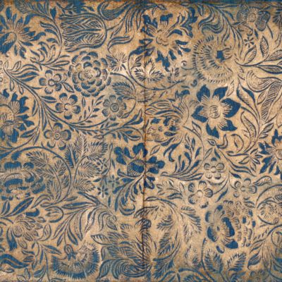 A large, gilt-embossed sheet.