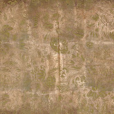 A large, gilt-embossed sheet.