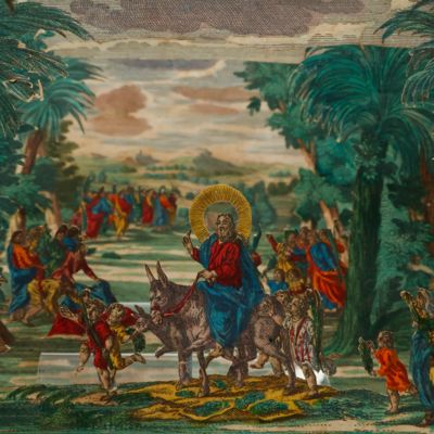 Jesus Christ triumphal entry into Jeruzalem.