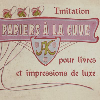 Imitation. Papier à la cuve pour livres et impressions de luxe.
