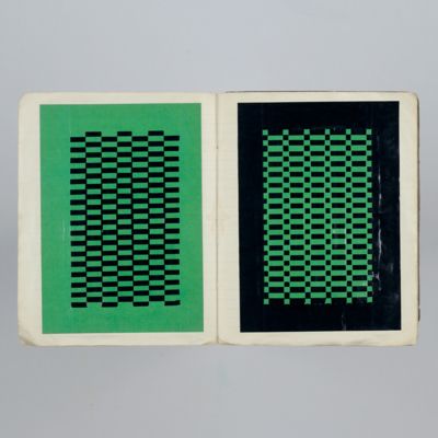 Dutch sample book of various paper weavings.